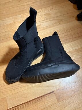 Rick Owens Black Combat Moto Boots